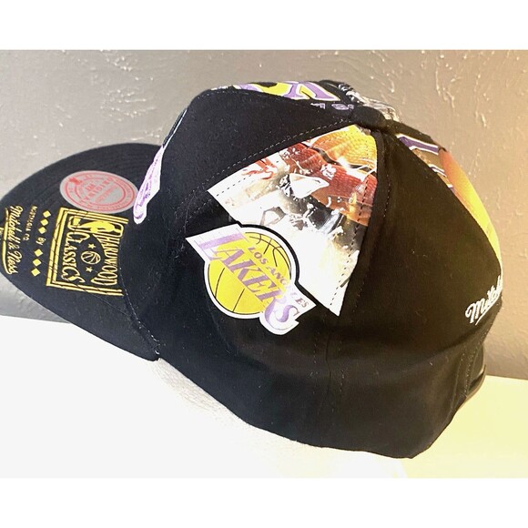 Mitchell & Ness Los Angeles Lakers Game Day Pattern Snapback NBA FINALS 2000 - Picture 2 of 7